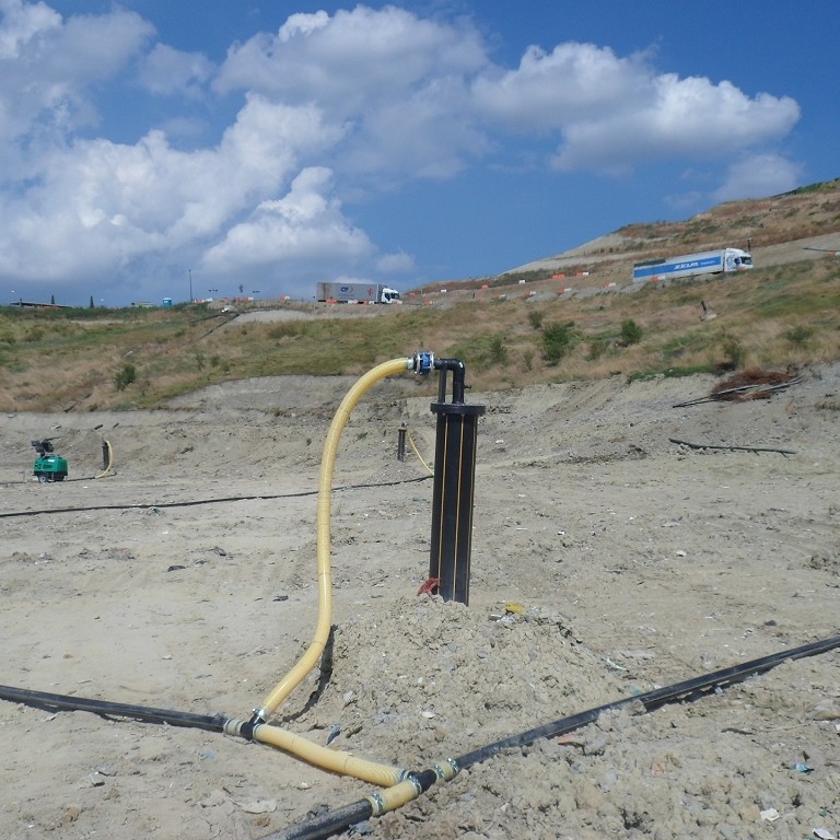 testa di pozzo convogliamento biogas testa di pozzo convogliamento biogas prodotto dalla discarica